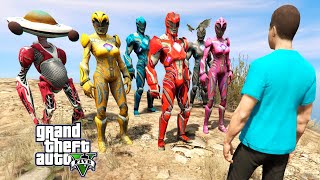 EM BUSCA de NOVOS POWER RANGERS no GTA 5 ! ( GTA V Mods )