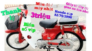 Honda cúp 82/70máy nhật màu Đỏ 1996 giấy tờ đầy đủ chỉ từ 2triệu giao xe toàn quốc 9/5/2024