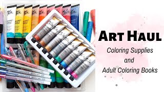 Art Haul | Trying New Art Supplies and New Adult Coloring Books