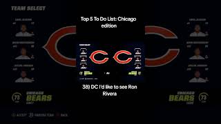 My Top 5 to do list for the off season Chicago bears edition explanations in description #nfl #new