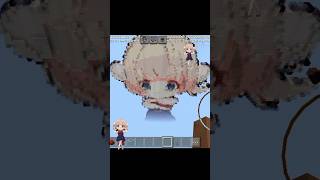 Loli pixel art in Minecraft #minecraft #viral