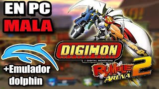 JUEGO DOLPHIN 5.0 | En una PC de *BAJOS RECURSOS* | DIGIMON RUMBLE ARENA 2 | INTEL HD GRAPHICS