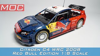 Citroen C4 WRC 2008 Red Bull Edition 1:8 scale MOC