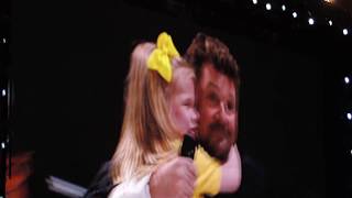 MB & AB with children  Bring Me Sunshine  O2 Arena 14 12 17