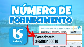 SABESP ONDE FICA O NUMERO DE FORNECIMENTO NA CONTA DE ÁGUA