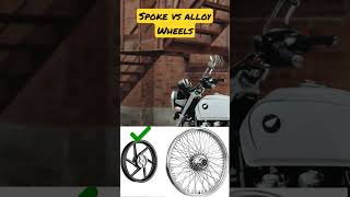 spoke vs alloy wheels #shorts #bikes