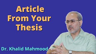 Article Extracted from Your Thesis [Urdu/Hindi] | Dr. Khalid Mahmood