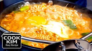 Hangover Food Bean Sprouts Ramen recipe, 해장 콩나물 라면