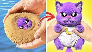 I Made This Cat In The Sand! 🙀 *Best Crafts And DIYs From My Pet*