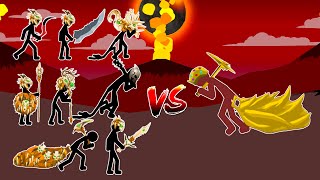 LAVISH VS SAVAGE (X1 VS X99) GIANT, MAGIKILL, ARCHER, PRINCES SAVAGE, SPEARTON || STICK WAR LEGACY