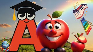 ABC Phonic Song - Toddler Learning Video, A for Apple, Nursery Rhymes, Alphabet Song for kids