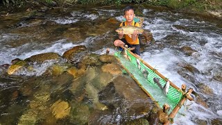 FULL VIDEO: 35 days orphan boy khai make fish traps, crab traps, harvest honey to sell