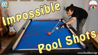 Impossible Trick Shots by Michel Le Neillon - www.PoolShot.org