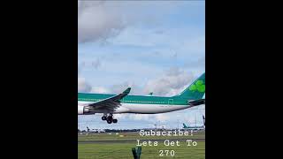 Aer Lingus A330 Landing At Dublin! #shorts (EI583 from Malaga)