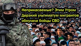 Неприкасаемые? Этим Утром Дерзкий ультиматум мигрантов обнулили бойцы СВО