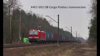 Vectron {X4EC-052}  z kontenerami. (Pionki) [25.03.2021 r.]