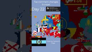 Top comment changes Europe! (Day 22) #shorts #europe #map (request by: @sussyfcdcdcdc6347   )