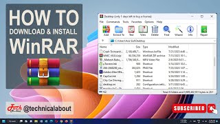 How to download and install WinRAR in Windows 10/11 { Tutorial }