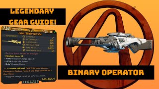 Borderlands 3 "Binary Operator" Legendary Gear Guide!