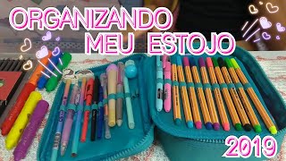 ORGANIZANDO MEU ESTOJO - MATERIAL ESCOLAR 2019