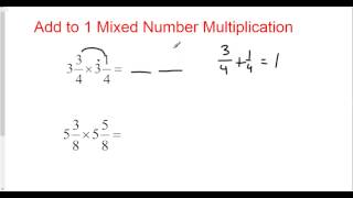 Add to 1 Mixed Number Multiplication