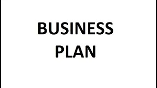 Business plan (Entrepreneurship)