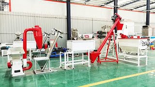 200-1000kg/h Animal Feed Production Line for feed produciton of chicken, cattle /cow, goat, pig