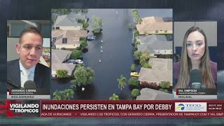 Inundaciones generalizadas en Florida por la tormenta tropical Debby