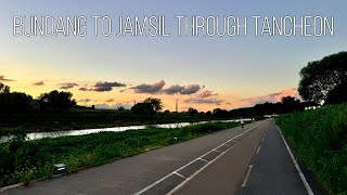 [4K Seoul Riding] Bundang to Jamsil through Tancheon (분당에서 탄천을 통해 잠실로)