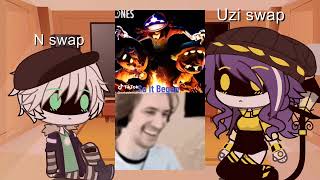 ◥N and Uzi swap react to their originals◤[Español] |1/?|