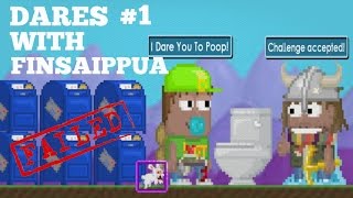 Growtopia - Dares With Finsaippua #1