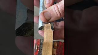 Chiseling a bow tie / butterfly out of a piece of cherry #short #shortvideo #diy #shorts