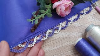 67- Püf Noktasıyla İki Renkli Köprü Oyası Yapımı/ #trend #tığoyası #crochet 👍 @elemeklerim42