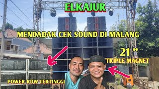 ELKAJUR AUDIO mendadak cek sound di malang full amunisi battle sumber Sewu 2024