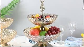 Snack Candy Plate 2 Tiered Stand