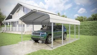 12x20x7 Classic Carport Kit - Roof Only