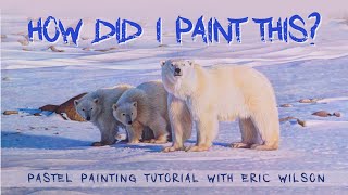 How I paint Polar Bears in an arctic landscape