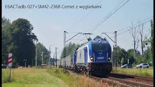 E6ACTadb-027+SM42-2368 Cemet z węglarkami+RP1! (Sokoły)   [30.08.2020 r.]