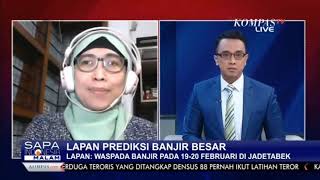 LAPAN Prediksi Hujan Dinihari Ekstrem dan Banjir di Jadetabek 20 Februari 2021 - Kompas TV (1)