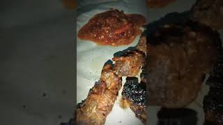 Ayam Bakar enak di pinggir jalan - Indonesian street food#shorts