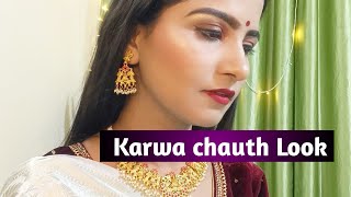 Karwa Chauth Look 2023| Saree Look | Priya Jai Singh #karwachauth  #saree #makeup #youtube