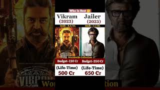 Vikram vs Jailer movies worldwide collection 👆🏾 #viralreels #shortsviral #salaar #trending #youtube