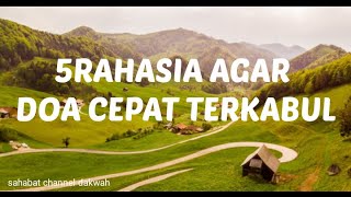 5 Rahasia Agar Doa Cepat Terkabul