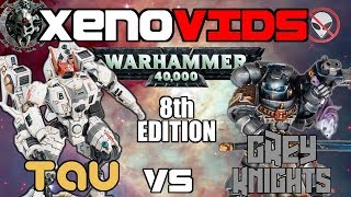 Warhammer 40k 8th Edition Battle Report Tau Vs Grey Knights