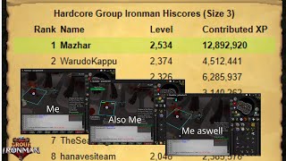 RANK 1 IN GROUP IRONMAN COMPLETELY SOLO (Solo GIM #4)