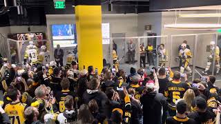 Penguins @ Coyotes - Mullett Arena - Warmup walk out - 1/22/24