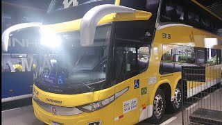 Ônibus Chegando e Saindo No Terminal Rodoviário Tietê