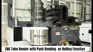 Fast Spiralling Pipe Bending Machine, CNC Tube Bender with Push Bending  as Rolling Function