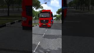 Pesona Truk Mercy Actros Trailer #bussid #shorts