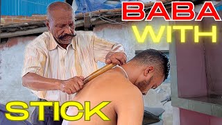 Once again got another chance to experience his Head Massage - Old Baba Barber - Indian massage